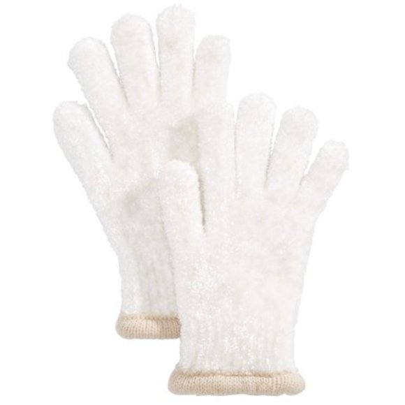Charter Club Soft Chenille Knit Gloves Ivory - Picture 1 of 5